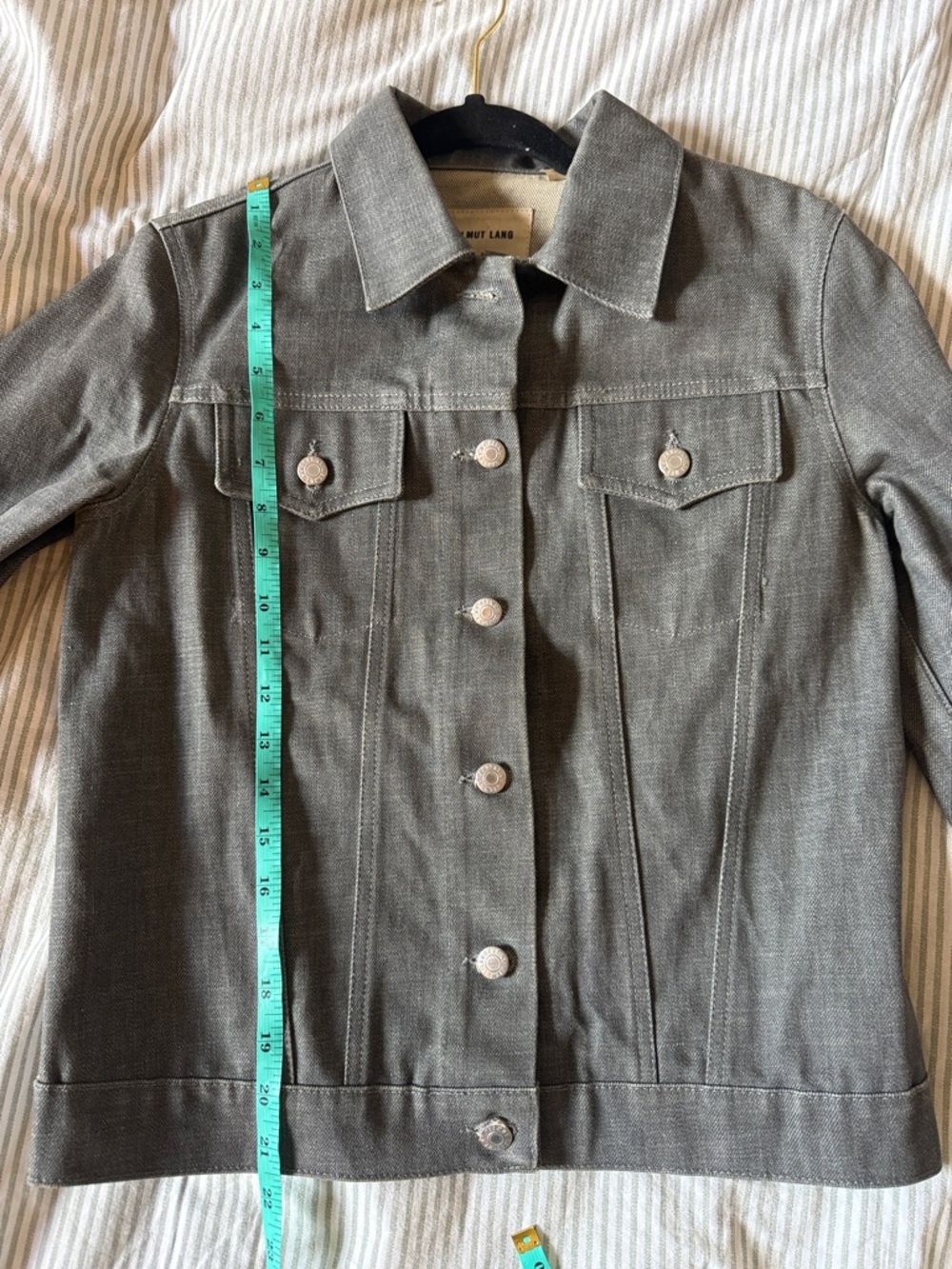 Helmut Lang Vintage 1999 Classic Grey Denim Jacket - Picture 6 of 7